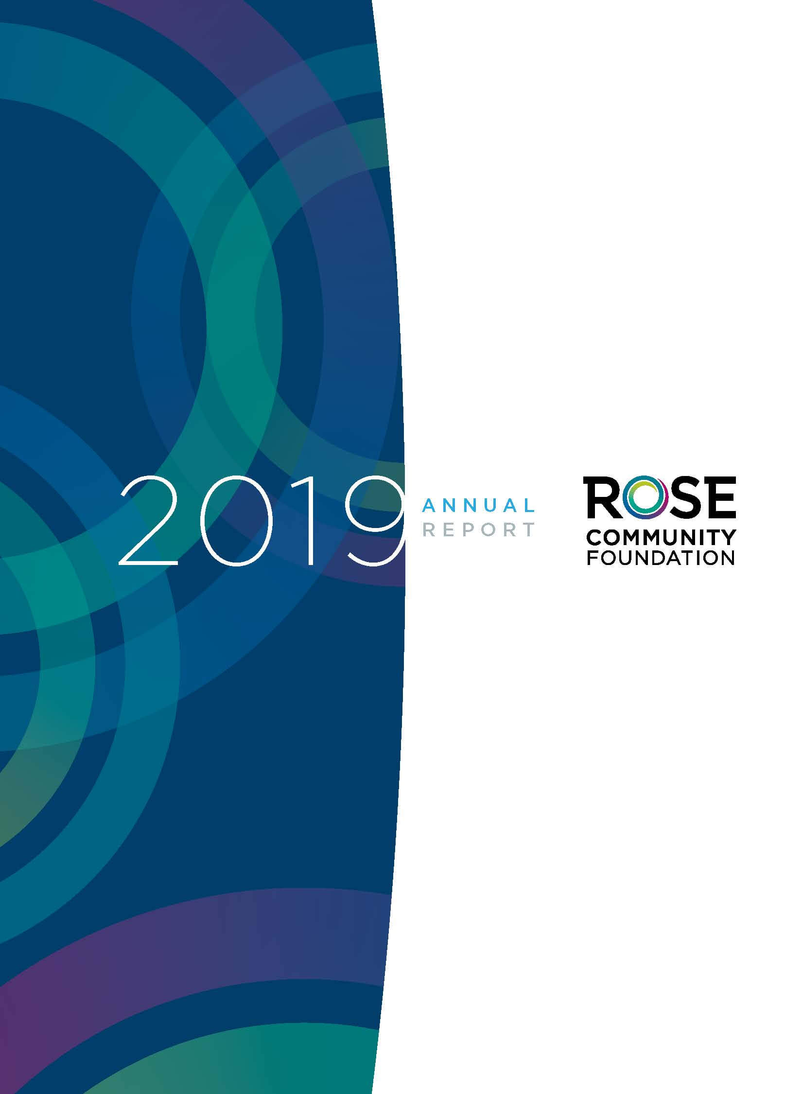 Cover of 2019 annual report