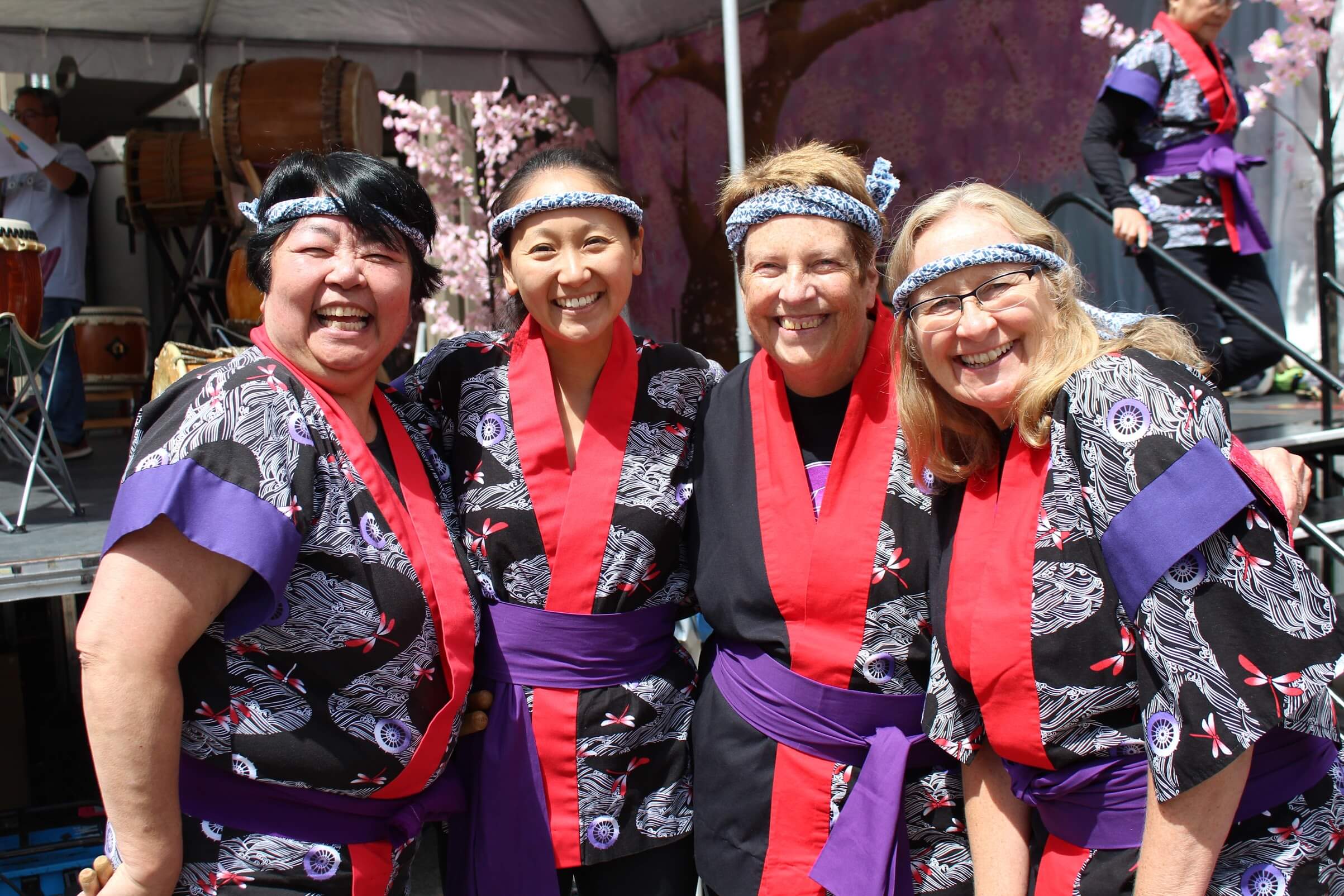 Four members of the Sakura Foundation